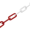 Absperrkette Aus Stahl, Rot/weiß, 10 M, Ø 6 Mm