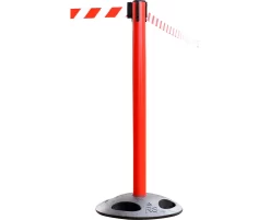 Absperrpfosten RS-Guidesystems GLA 25, Rot, Gurt Rot/weiß, 2 Stück