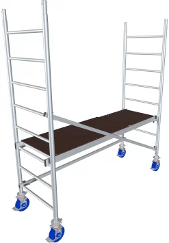 Alu-Fahrgerüst Protec, 200 Kg/m², TÜV-geprüft, Gebremste Rollen, L 2000 X B 700 X H 2900 Mm