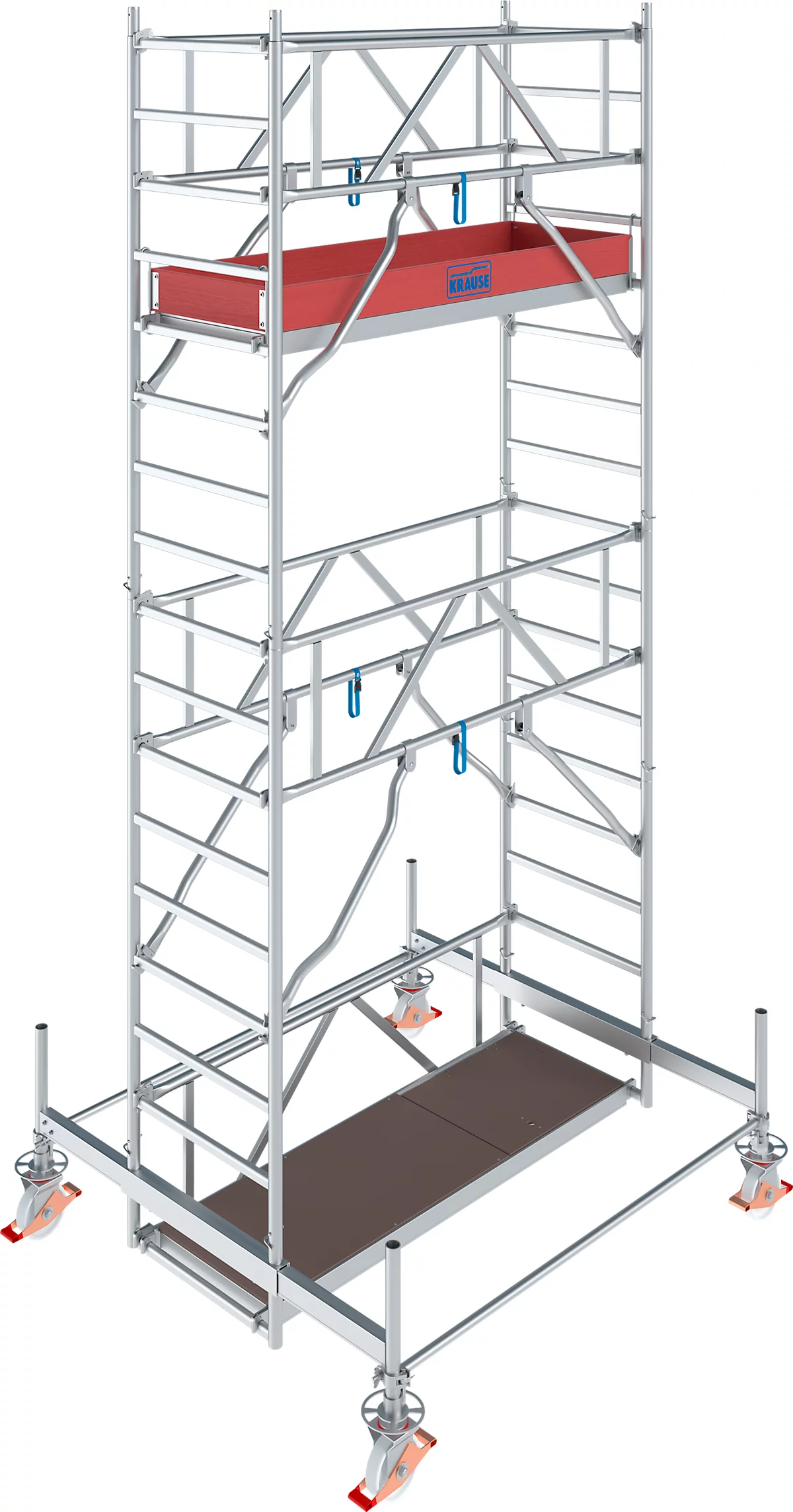Alu-Fahrgerüst Stabilo Serie 100, 200 Kg/m², TÜV-geprüft, Gebremste Rollen, B 750 X T 2000 X H 5500 Mm 1 Alu-Fahrgerüst Stabilo Serie 100, 200 Kg/m², TÜV-geprüft, Gebremste Rollen, B 750 X T 2000 X H 5500 Mm
