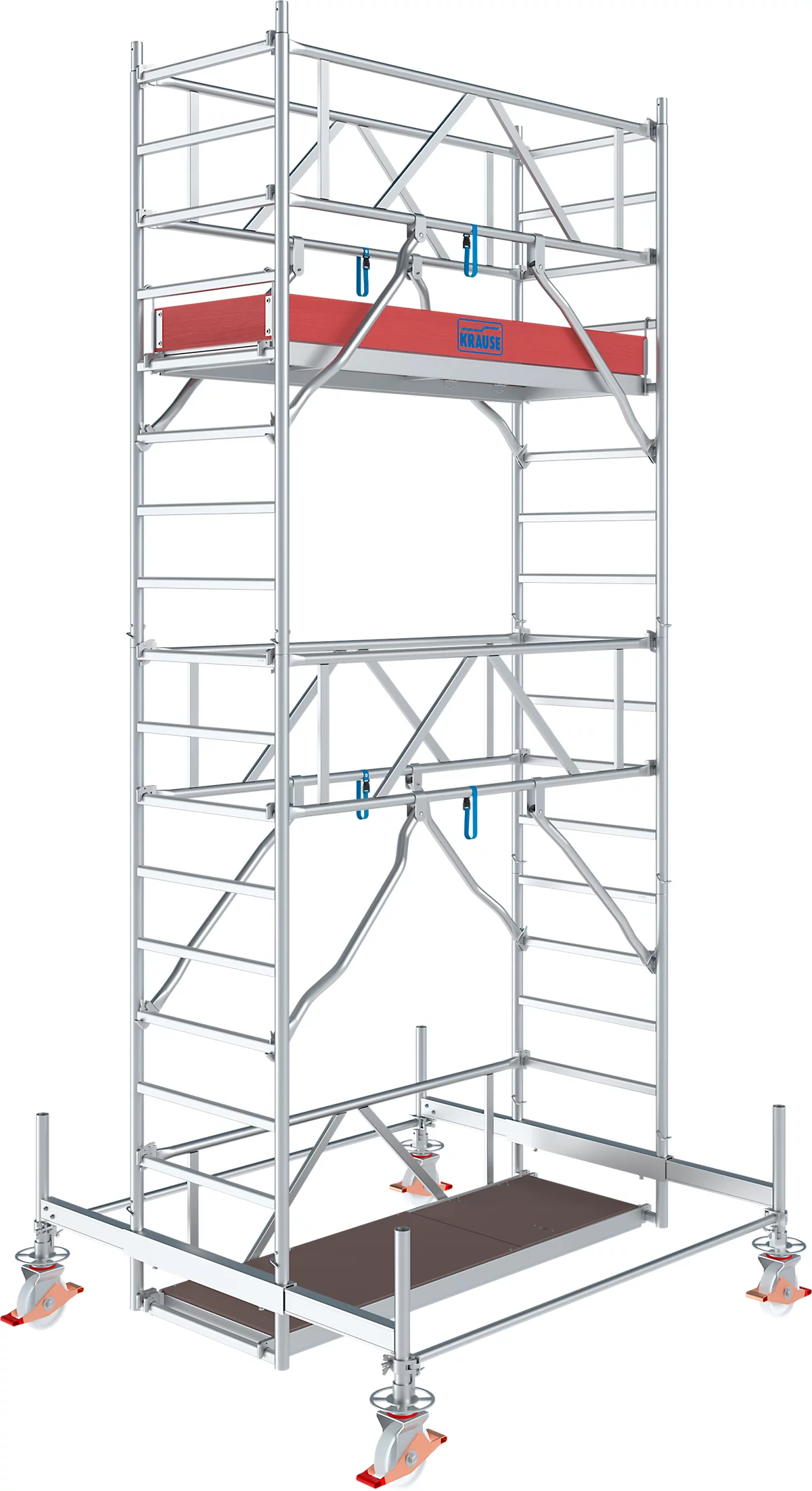 Alu-Fahrgerüst Stabilo Serie 100, 200 Kg/m², TÜV-geprüft, Gebremste Rollen, B 750 X T 2000 X H 5500 Mm 2 Alu-Fahrgerüst Stabilo Serie 100, 200 Kg/m², TÜV-geprüft, Gebremste Rollen, B 750 X T 2000 X H 5500 Mm – Bild 2