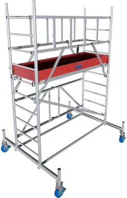 Alu-Faltgerüst Protec XS, 200 Kg/m², TÜV-geprüft, Gebremste Rollen, L 2000 X B 700 X H 3800 Mm