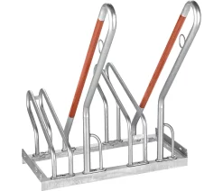 Anlehnparker 1-seitig, Für Reifen Bis B 55 Mm, B 700 X T 385 X H 815 Mm, Stahl Verzinkt, 2 Einstellplätze