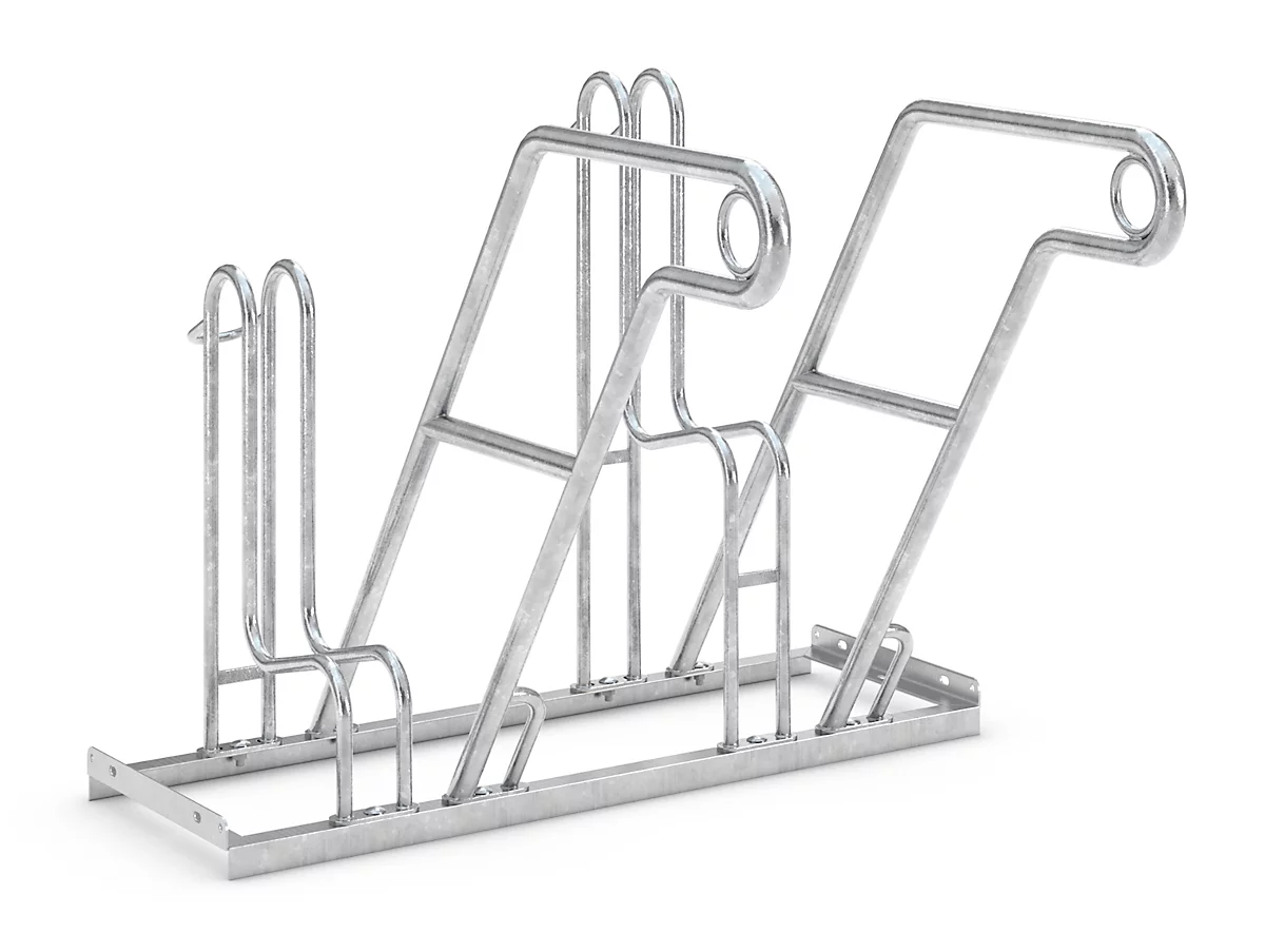 Anlehnparker WSM, 1-seitig, Für Reifen Bis B 55 Mm, B 1000 X T 390 X H 800 Mm, Stahl Verzinkt, 2 Einstellplätze 1 Anlehnparker WSM, 1-seitig, Für Reifen Bis B 55 Mm, B 1000 X T 390 X H 800 Mm, Stahl Verzinkt, 2 Einstellplätze
