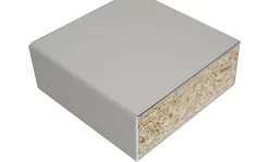 Arbeitsplatte Laminat Mit S-Aufbau, 40 Mm Stark, Hartlaminat Beschichtet, Lichtgrau, B 1500 X T 700 Mm