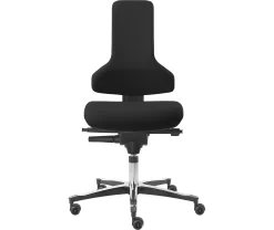 Arbeitsstuhl TEC Profile IS 2011_ESD AS, ESD-leitfähig, Syncro-Automatic®, Ohne Armlehnen, Schwarz
