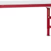 Arbeitstisch Ergo K, M. Kurbel, 1000 X 800 Mm, Tischplatte Melamin, Rubinrot