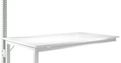 Aufbauportal, Niedrig, Ansatztisch STANDARD Arbeitstisch/Werkbank UNIVERSAL/PROFI, Alusilber