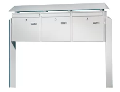 Briefkastenanlage Terzo, 3-er, Silber