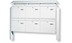 Briefkastenanlage Terzo, 6-er, Silber