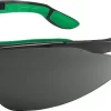 Bügelbrille Uvex I-vo, EN 166, EN 169, Polycarbonat Grau, Rahmen Schwarz/grün, Schutzstufe 5, 5 Stck