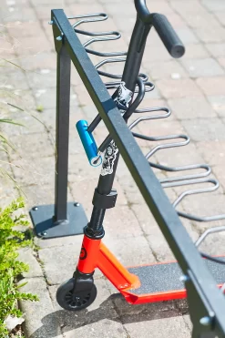 Bügelparker Mottez M509S, 1-seitig, Für Bis Zu 9 Tretroller, B 1190 X T 200 X H 590 Mm, Stahl Pulverbeschichtet, Anthrazit -Lager und Betriebslager buegelparker mottez m509s 1 seitig fuer bis zu 9 tretroller b 1190 x t 200 x h 590 mm stahl pulverbeschichtet anthrazit img SI 194987 G