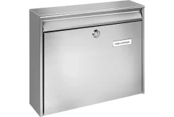 Burg Wächter Briefkasten Borkum, Edelstahl, Einwurf DIN C4, Mit Öffnungsstopp
