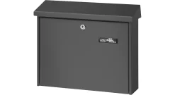 Burg Wächter Briefkasten Journal, Stahlblech, Einwurf DIN C4, Abschließbar, Eisen