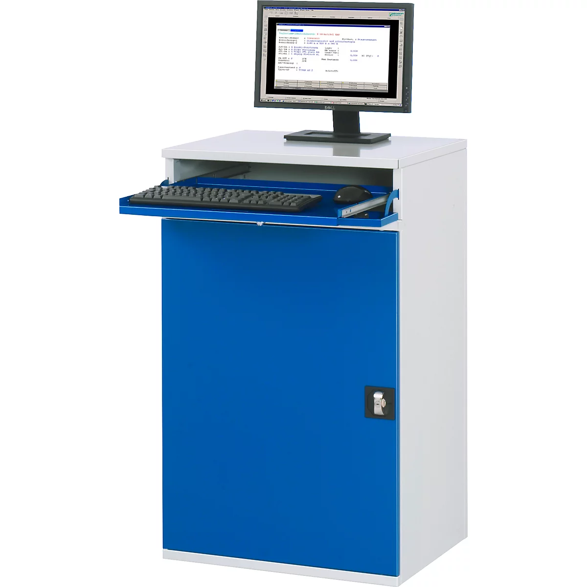 Computer-Schrank Typ 650-M60, B 650 X T 520 X H 1060 Mm, Stationär 2 Computer-Schrank Typ 650-M60, B 650 X T 520 X H 1060 Mm, Stationär – Bild 2