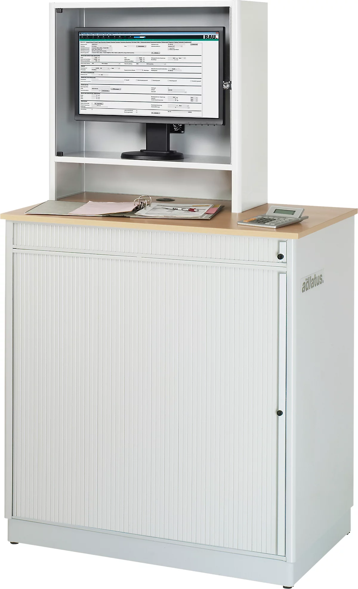 Computer-Station Typ 6018, B 1030 X T 660 X H 1810 Mm, Stationär 1 Computer-Station Typ 6018, B 1030 X T 660 X H 1810 Mm, Stationär