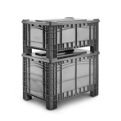 Deckel Für Transport- Und Stapelbehälter Noah Mit Volumen 354 Oder 535 L, B 1200 X T 800 X H 70 Mm, Grau -Lager und Betriebslager deckel fuer transport und stapelbehaelter noah mit volumen 354 oder 535 l b 1200 x t 800 x h 70 mm grau img SI 463892 C cut