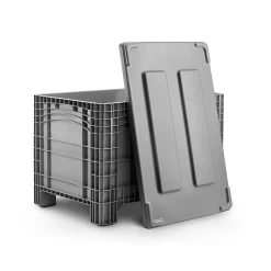 Deckel Für Transport- Und Stapelbehälter Noah Mit Volumen 354 Oder 535 L, B 1200 X T 800 X H 70 Mm, Grau -Lager und Betriebslager deckel fuer transport und stapelbehaelter noah mit volumen 354 oder 535 l b 1200 x t 800 x h 70 mm grau img SI 463892 D cut