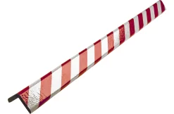 Eckschutzprofil Typ H+, 1-m-Stück, Rot/weiß Reflective