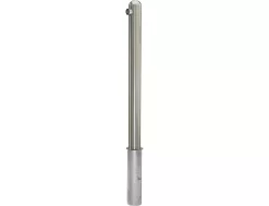 Edelstahlpoller, Mit Halbkugel, Heraushebbar, Mit Feuerwehrdreikantschloss