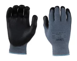 Elastan-/Polyester-Strickhandschuh Polartex, Mit Nitril Mikroschaum-Beschichtung, 12 Paar, Größe M