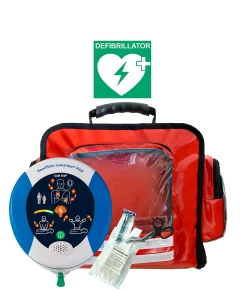 Erste-Hilfe-& Defibrillator-Wandtasche, Für HeartSine Defibrillatoren & Erste-Hilfe-Materialien, Leer, 8 Staufächer, B 400 X T 250 X H 350 Mm, Rot