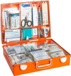 Erste-Hilfe-Koffer MULTI, Gefüllt Mit DIN 13169 (erweitert), B 400 X T 300 X H 150 Mm, ABS-Kunststoff, Orange