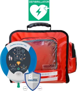 Erste-Hilfe-Wandtasche MedX5, Mit Defibrillator SAM360P & Befüllung Nach DIN 13157 