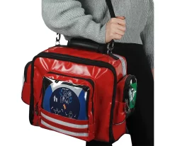 Erste-Hilfe-Wandtasche MedX5, Mit Defibrillator SAM360P & Befüllung Nach DIN 13157  -Lager und Betriebslager erste hilfe wandtasche medx5 mit defibrillator sam360p befuellung nach din 13157 img SI 127682 D cut A8