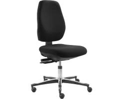 ESD-Arbeitsdrehstuhl Industry Tec Classic IS 2087, Ohne Armlehnen, Syncro®-Tension, Hohe Rückenlehne, Schwarz