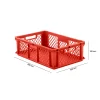 Euro Box Serie EF 6181, Aus PP, Inhalt 35,4 L, Durchbrochene Wände, Rot, Durchfassgriff