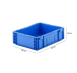 Euro Box Serie MF 4120, Aus PP, Inhalt 10 L, Unterfassgriff, Blau