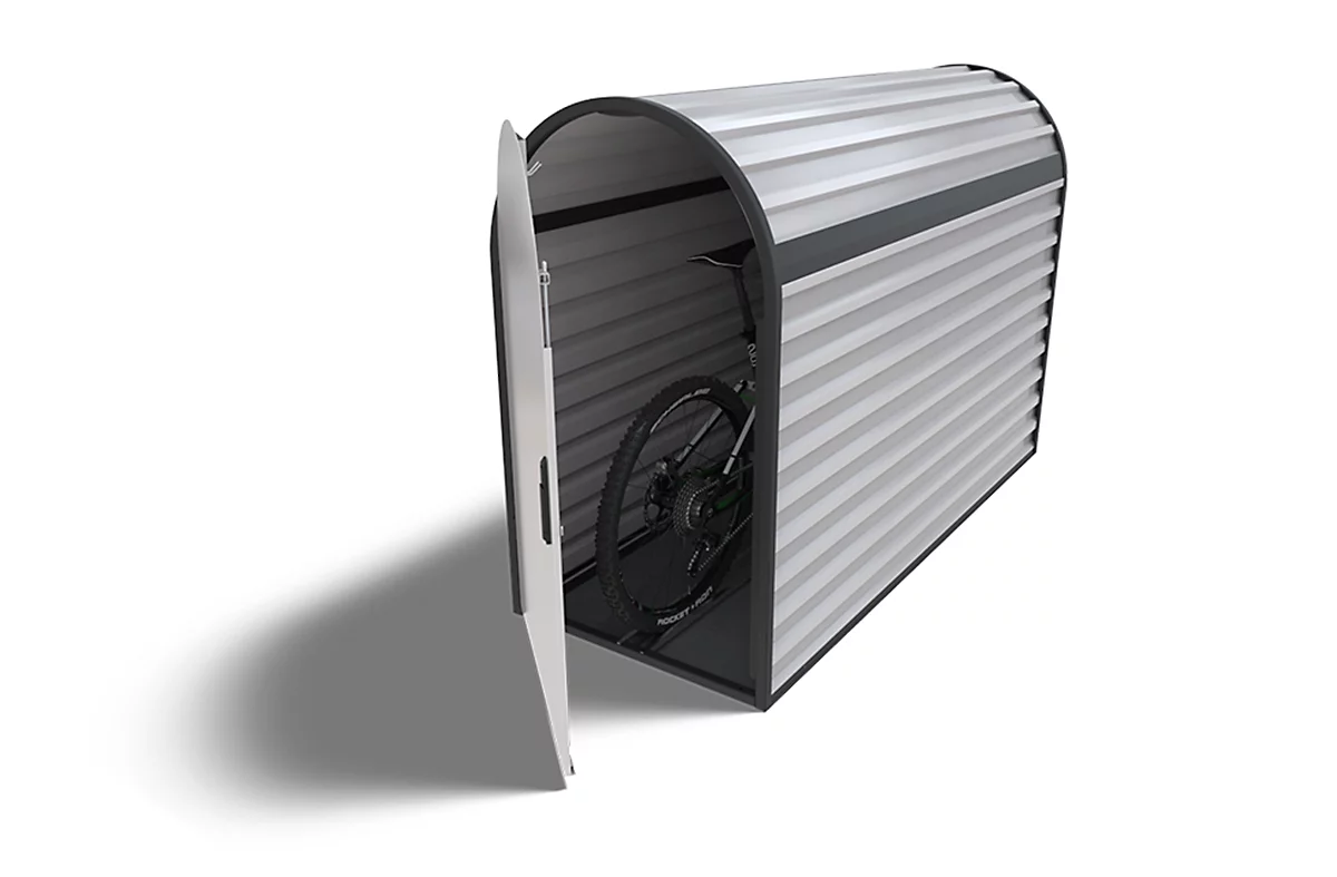 Fahrradgarage BikeBox, Stahlblech-Konstruktion 2 Fahrradgarage BikeBox, Stahlblech-Konstruktion – Bild 2