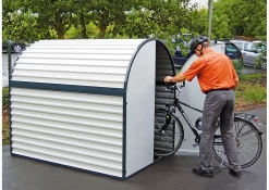 Fahrradgarage BikeBox, Stahlblech-Konstruktion 17 Fahrradgarage BikeBox, Stahlblech-Konstruktion -Lager und Betriebslager fahrradgarage bikebox stahlblech konstruktion img WS 309048 I