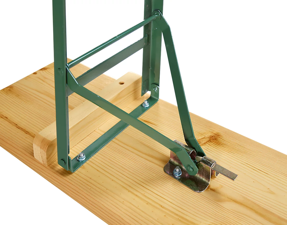 Festzeltgarnitur, 1 Tisch Und 2 Bänke, Extra Groß, 3er-Set 2 Festzeltgarnitur, 1 Tisch Und 2 Bänke, Extra Groß, 3er-Set – Bild 2