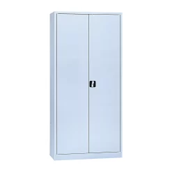 Garderobenschrank, Mit Mitteltrennwand, Lichtgrau/lichtgrau