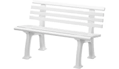 Gartenbank, 2-Sitzer, L 1200 Mm, Weiß
