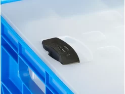 Gläserkiste Sunware Square, Inkl. Deckel Und Einsatz, Blau, 52 L, Für 30 Gläser