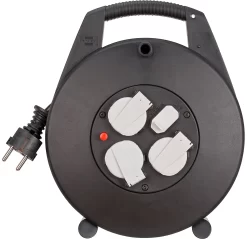 Kabeltrommel Brennenstuhl Vario-Line, 3-fach, 2 X USB, IP20, Für Den Innenbereich, Mit Deckeln, Spezialkunststoff