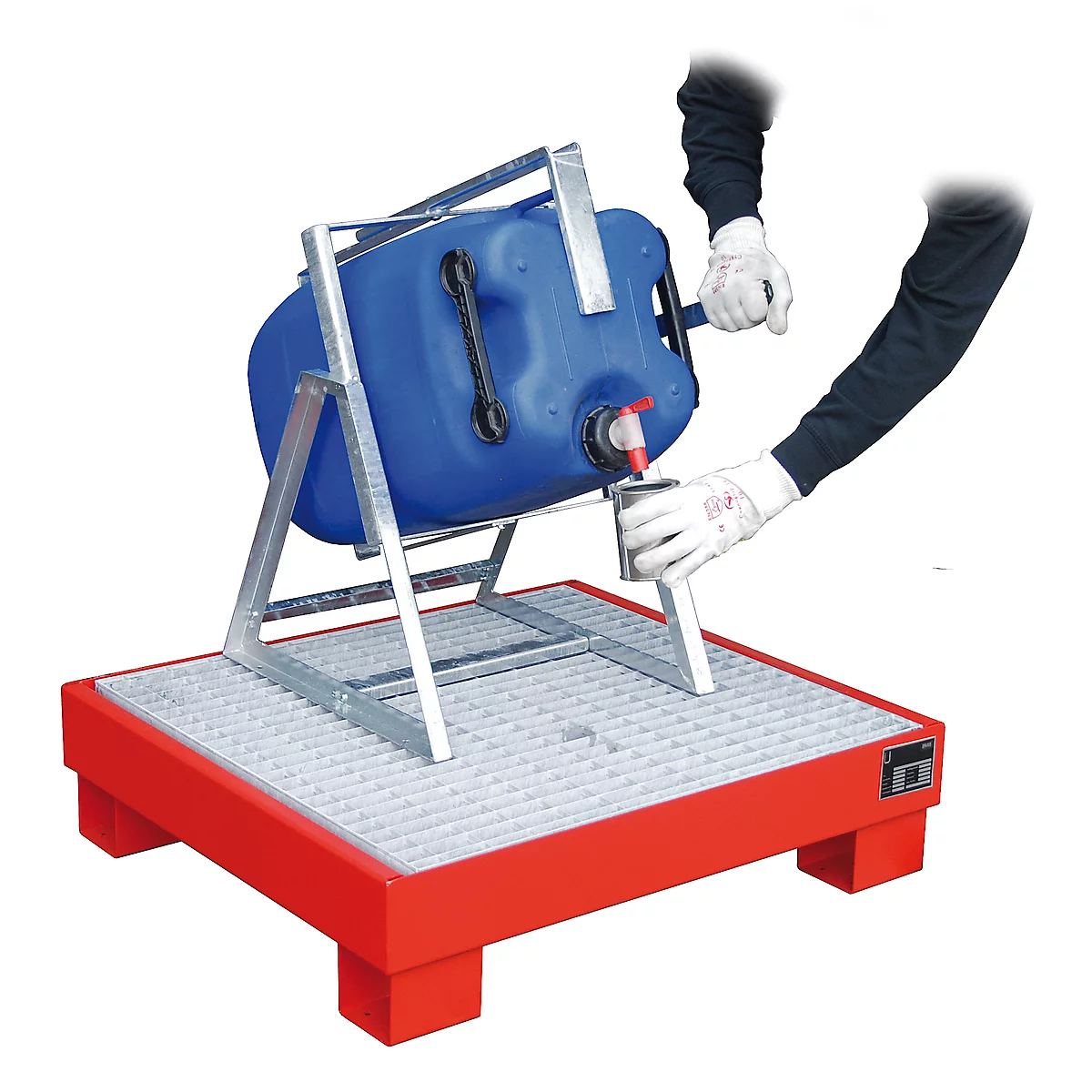 Kanister-Abfüllhilfe Typ KAH-60, Feuerverzinkt 2 Kanister-Abfüllhilfe Typ KAH-60, Feuerverzinkt – Bild 2