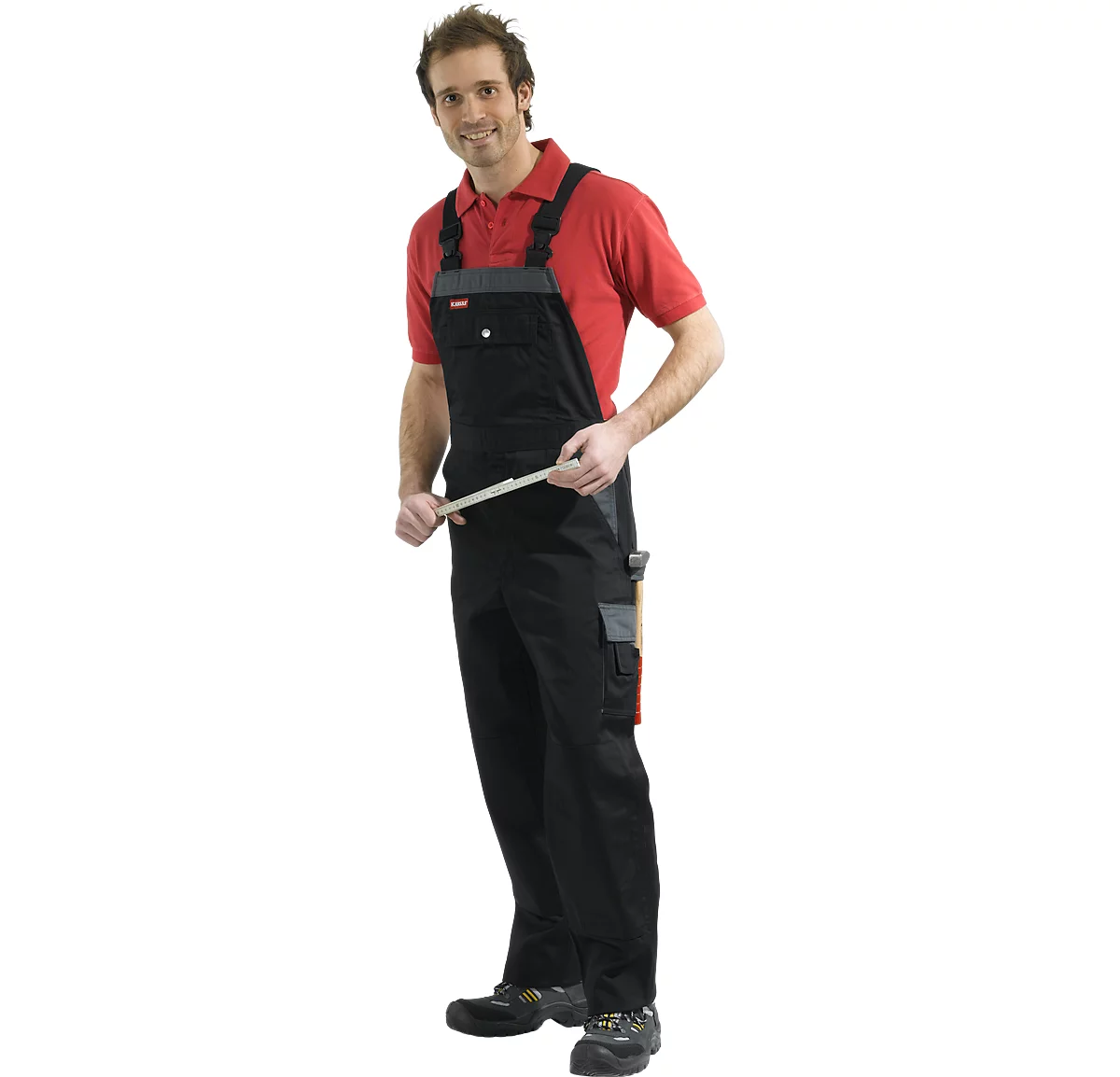 KANSAS® Latzhose Color, Schwarz/grau, Gr. 54 2 KANSAS® Latzhose Color, Schwarz/grau, Gr. 54 – Bild 2