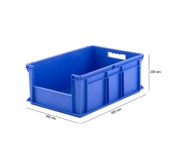 Kasten Im EURO-Maß EF 6220, Ohne Deckel, Ohne Staubklappe, 43,5 L, Blau