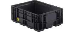 Kleinladungsträger R-KLT 4115 ESD, Kunststoff, B 400 X T 300 Mm, Bis 20 Kg, Schwarz Ableitend