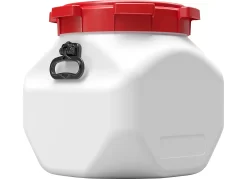 Kunststofffass CurTec, Quadratisch, Mit Schraubdeckel, HDPE, Wasserdicht, 40 L