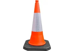 Leitkegel RS-Guidesystems® LK 755, H 750 Mm, Mit Weißer Reflektormanschette, Kunststoff, Orange