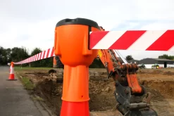 Leitkegelaufsatz Allroundline ALCT-O, Für Leitkegel Ab Mind. H 750 Mm, Gurtauszugslänge Bis 9 M, H 250 X B 125 Mm, Kunststoff, Gurtband Rot/weiß