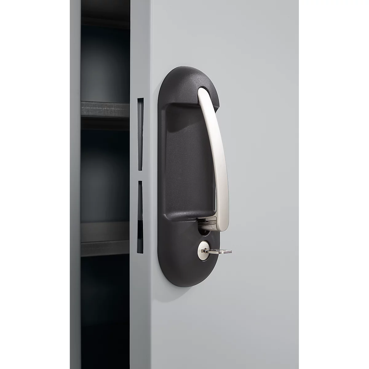 Magazinschrank, 1980 Mm Hoch, 18 Böden, 114 Kästen, Mit Türen, Hellsilber 3 Magazinschrank, 1980 Mm Hoch, 18 Böden, 114 Kästen, Mit Türen, Hellsilber – Bild 3