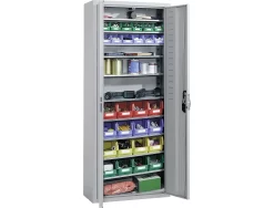 Magazinschrank, Inkl. 28 Lager-Fix-Kasten, Hellsilber -Lager und Betriebslager magazinschrank inkl 28 lager fix kasten hellsilber img SI 156380 C cut