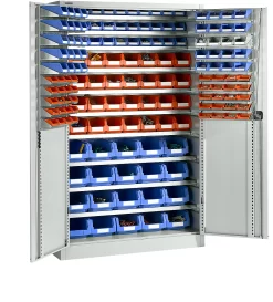 Magazinschrank Schäfer Shop Select, Mit Ausstattung, B 1200 X T 500 X H 1935 Mm, Stahl, Lichtgrau