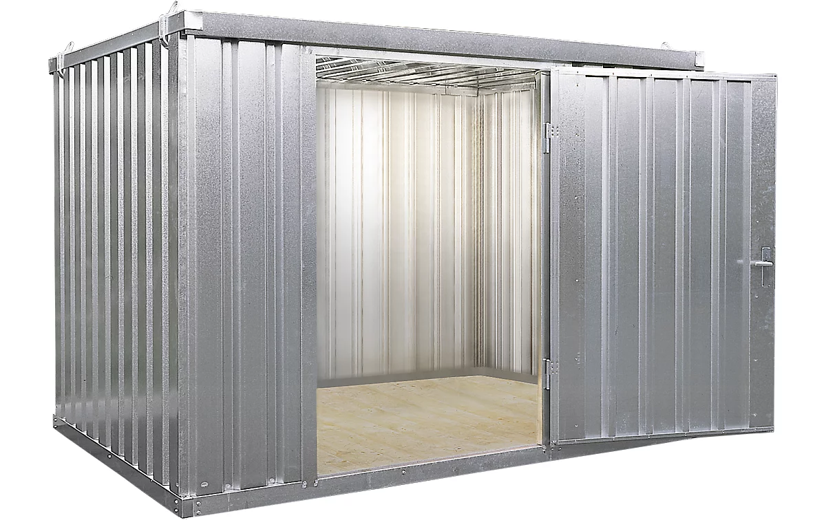 Materialcontainer MC 1400, Verzinkt, Montiert, Mit Holzfußboden 2 Materialcontainer MC 1400, Verzinkt, Montiert, Mit Holzfußboden – Bild 2